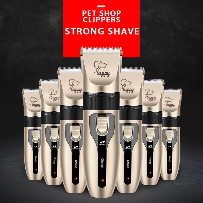 Dog Hair Clipper Pet Hair Trimmer Set Puppy Grooming Electric Shaver Ceramic Blade Cat Accessories Cordless Charging Professiona