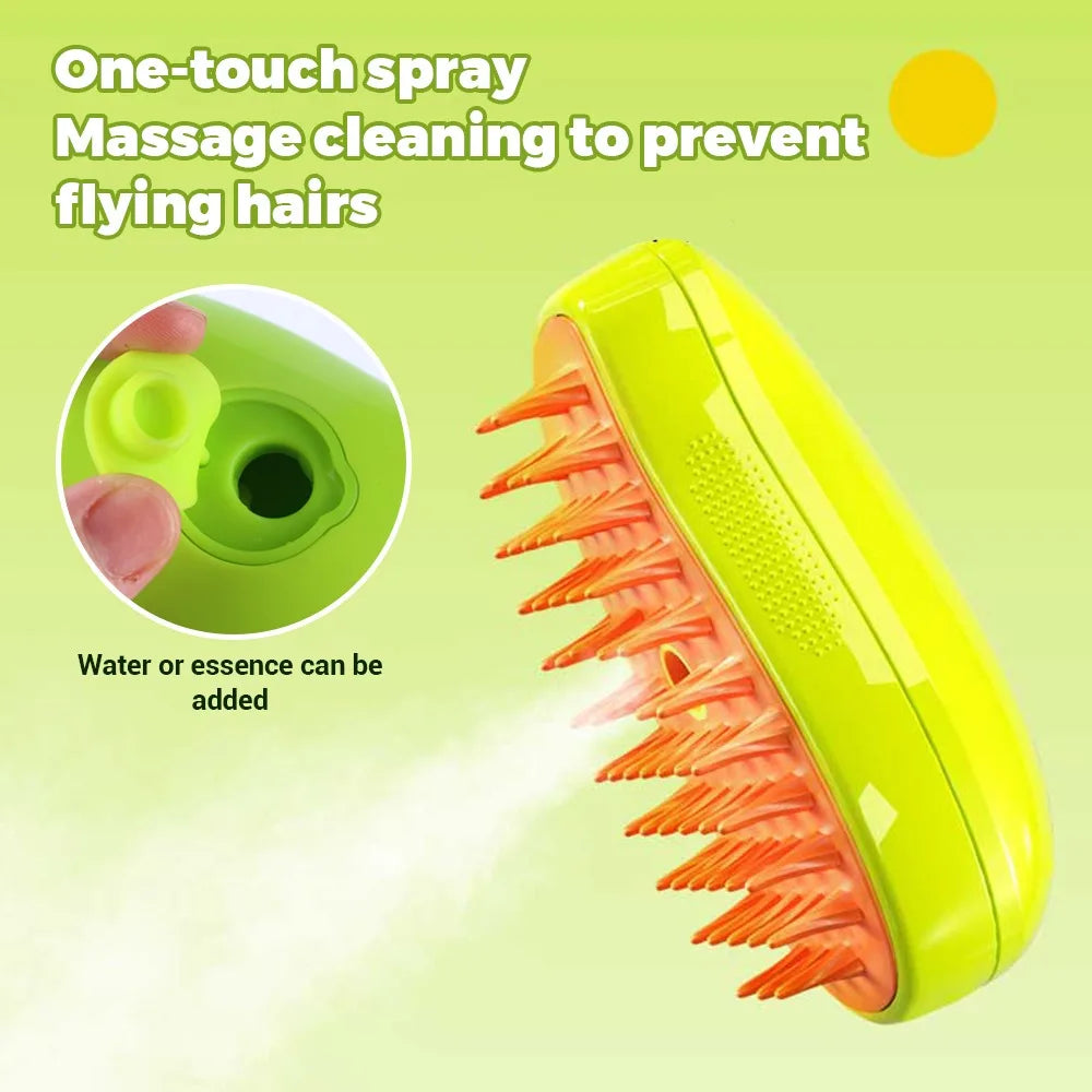 3 in 1 Electric Pet Brush Cat Steam Brush Dog Brush Spray Comb Cat Hair Brushes Massage Pet Grooming Hair Removal Combs