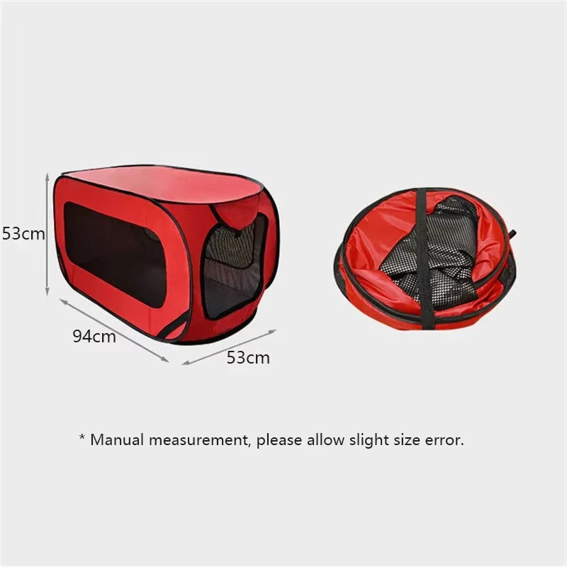 Portable Large Dog Bed Pop up Dog Kennel Indoor Outdoor Crate for Pets Car Seat Kennel Cat Bed Collection Dog Car Accessories